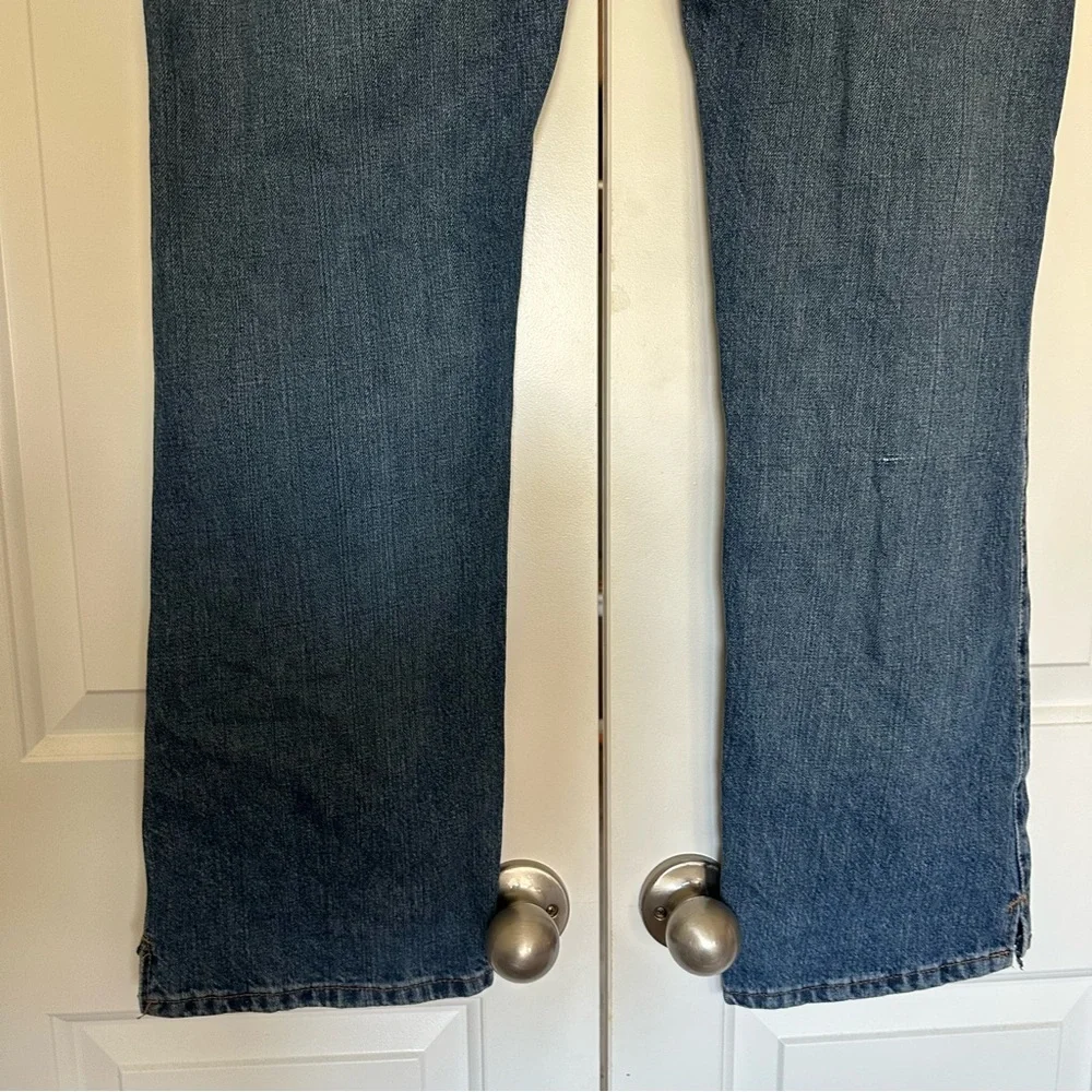 Wrangler Cash Waist Bootcut Blue Riding Jeans Womens Sz 15/16 × 34 Cowgirl Cut - Picture 9 of 10